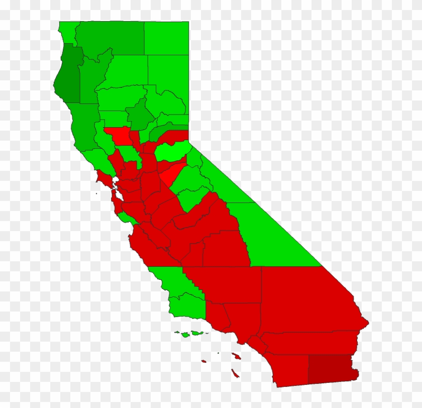 2016 County Township Map - California Demographics By County #1153195