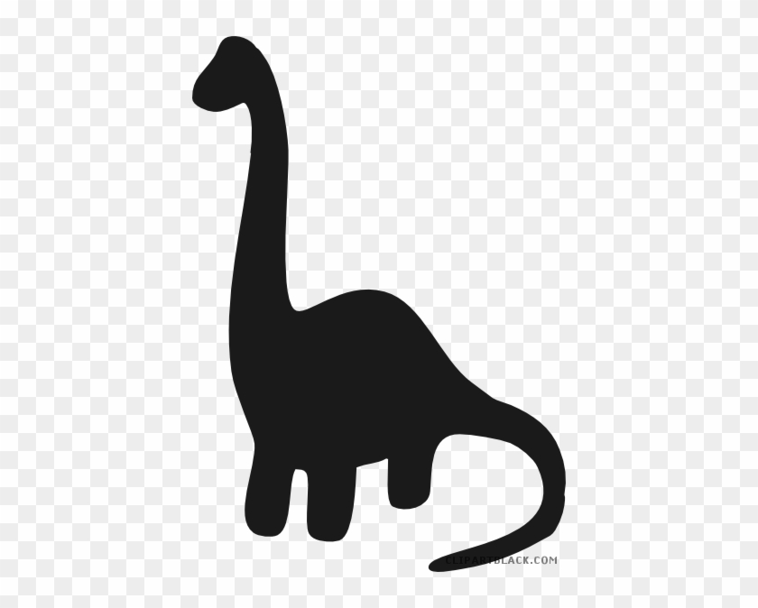 Dinosaur Animal Free Black White Clipart Images Clipartblack - Dinosaur Silhouette #1153220