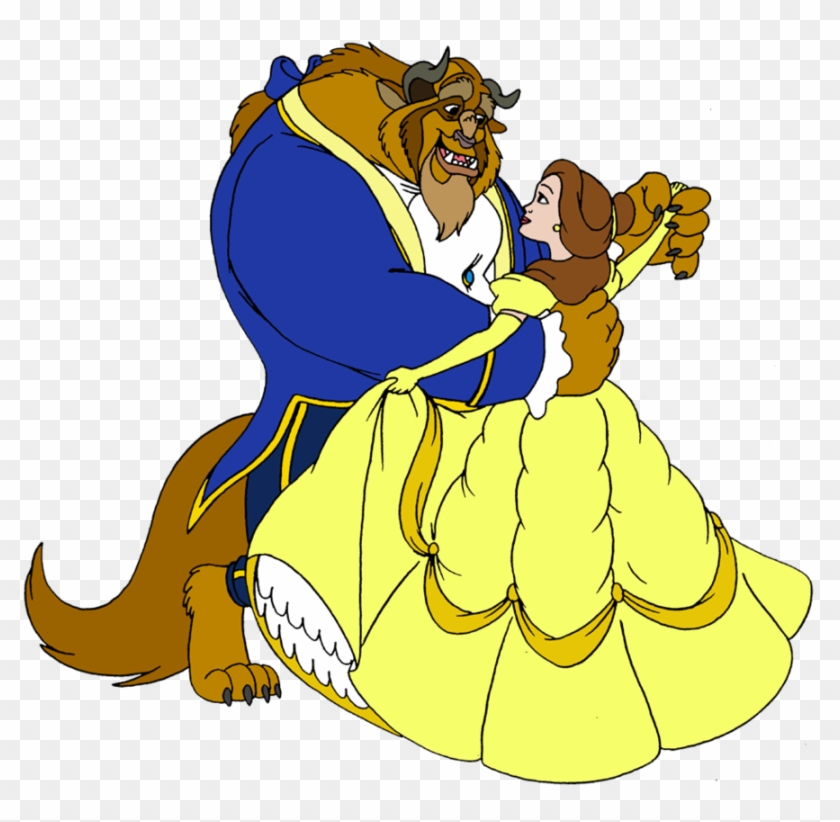 belle and the beast dancing silhouette clipart