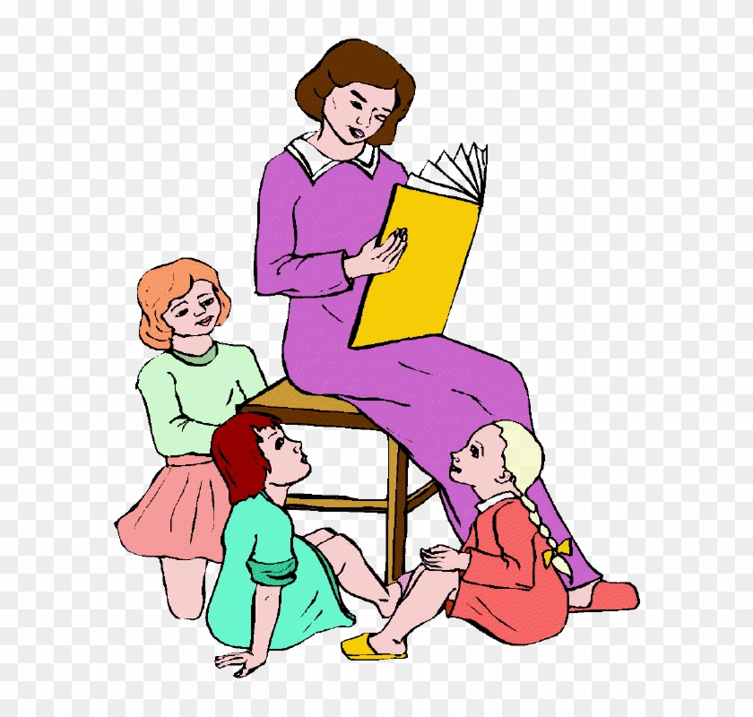 Stories Clipart Kindergarten Teacher - Teacher Clip Art #1153300