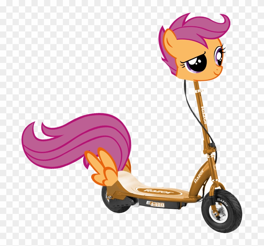 /mlp/, Pun, Raised Eyebrow, Safe, Scootaloo, Scooter, - Razor E300 Electric Scooter - Blue #1153389