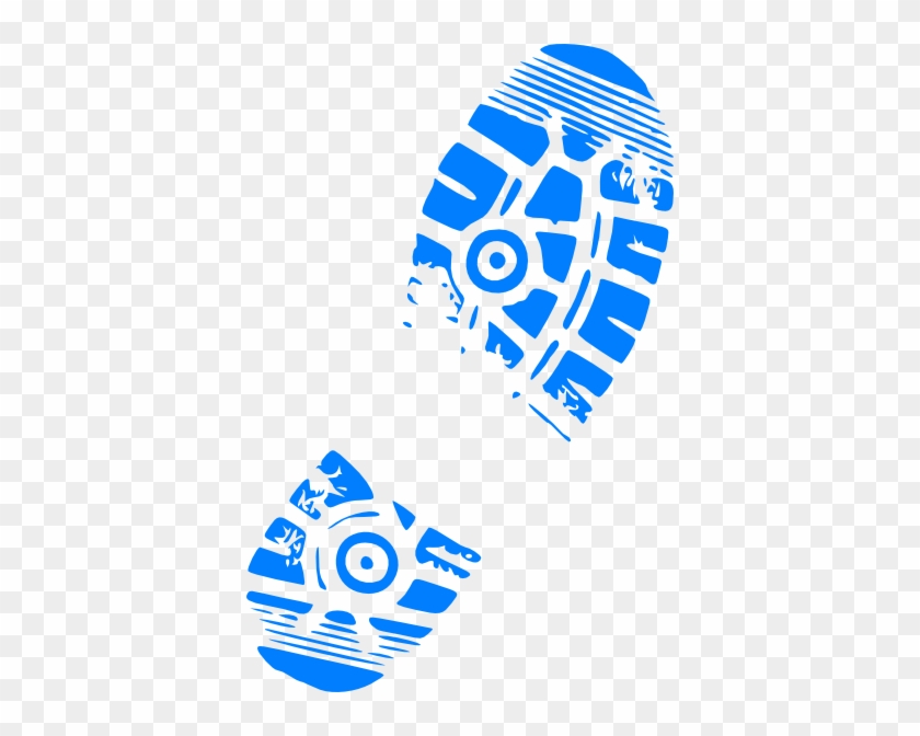 Blue Clipart Running Shoe - Clip Art Cross Country Run #1153423