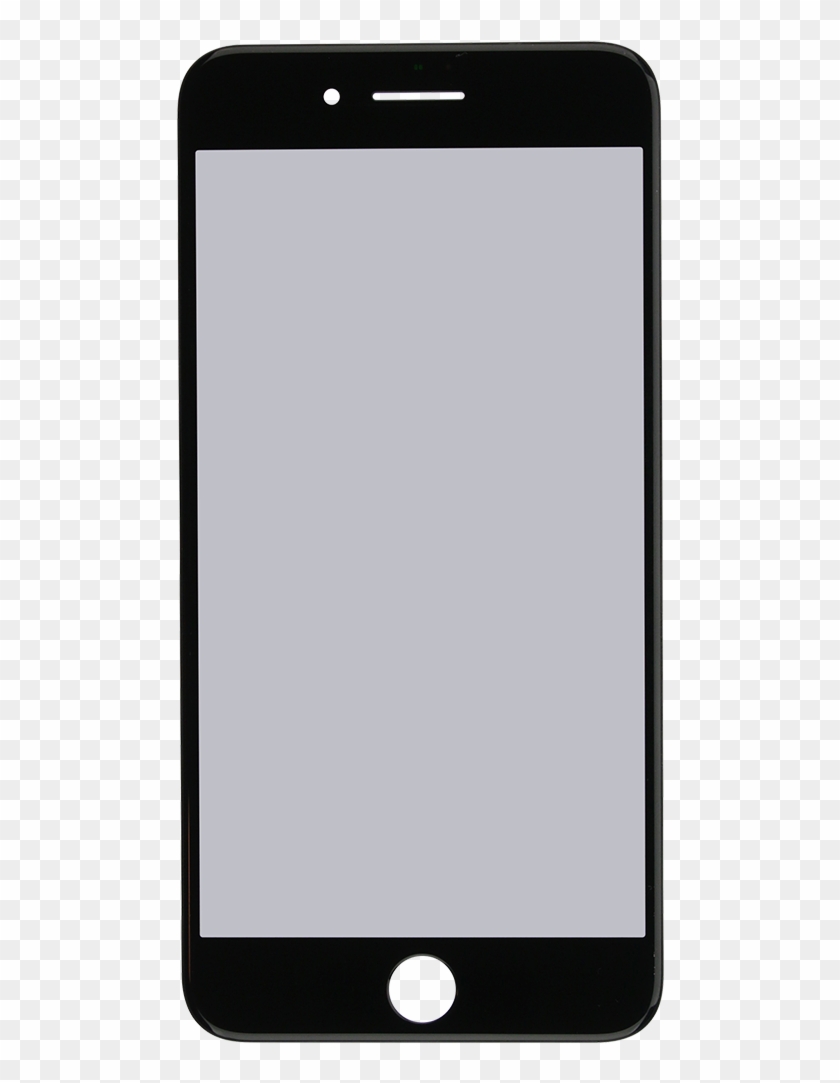 Iphone 7 Plus Black Glass Lens Screen, Frame, Oca And - Iphone 7 Plus Frame #1153500
