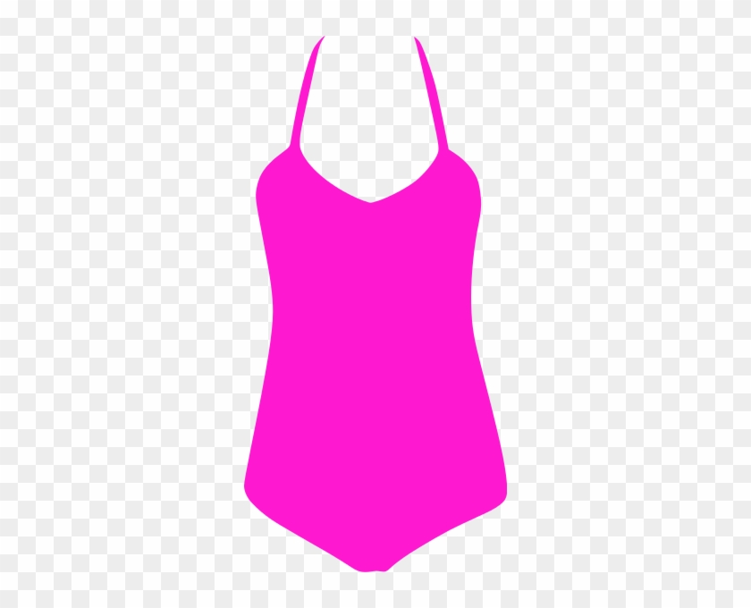 Free Clipart Bathing Suit - Pink Swimsuit Clipart.