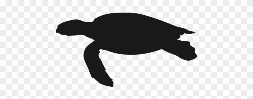 Sea Turtle Swimming Silhouette Transparent Png - Sea Turtle Silhouette Vector #1153627