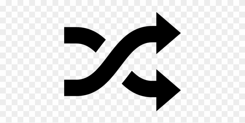 Shuffle Arrows Vector - Intertwined Arrows #1153647