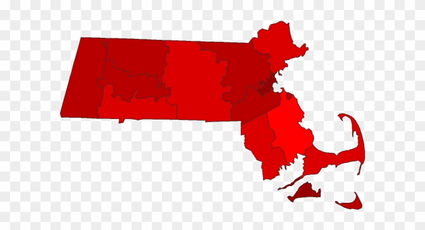 2016 County Township Map - Massachusetts Vector #1153664
