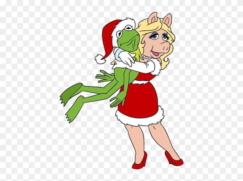 The Muppets Christmas Clip Art Image - Miss Piggy And Kermit Christmas #1153713