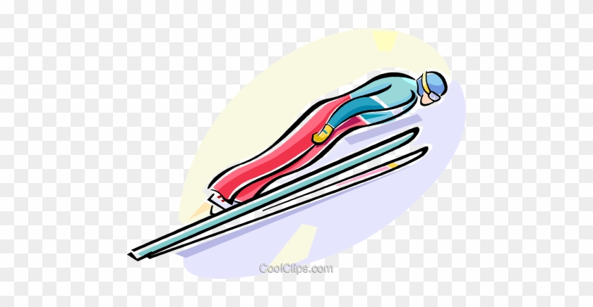 Ski Jumping Royalty Free Vector Clip Art Illustration - Illustration #1153769