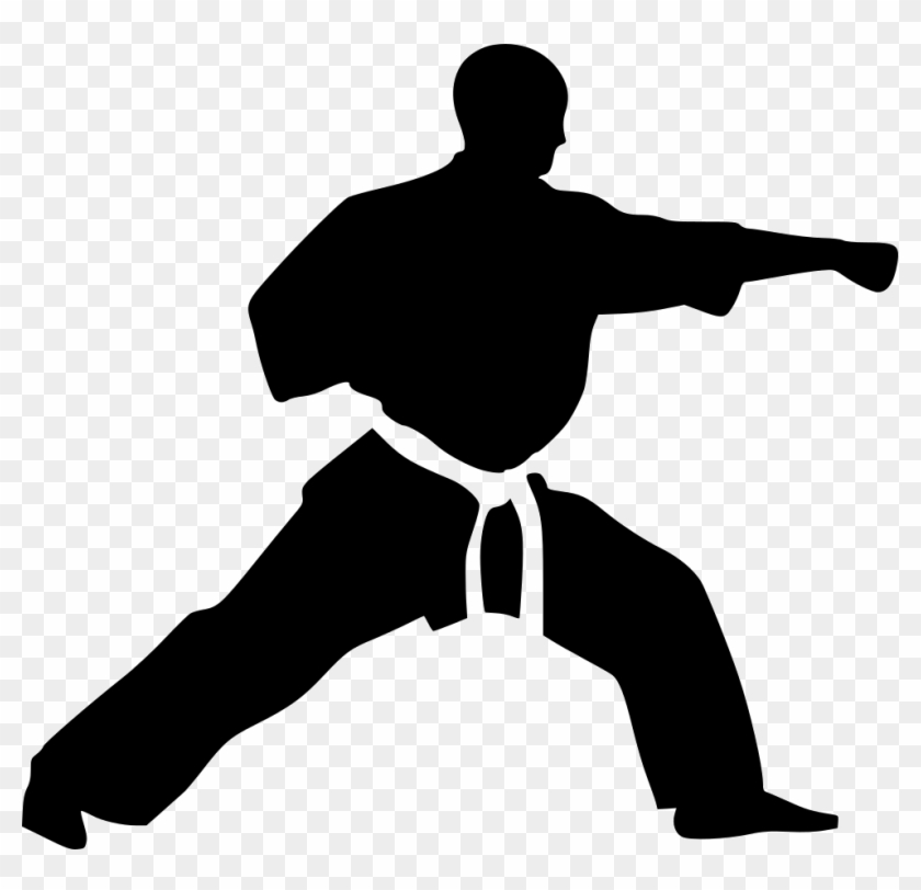 Karate Martial Arts Kick Sparring Clip Art - Karate Icon #1153963