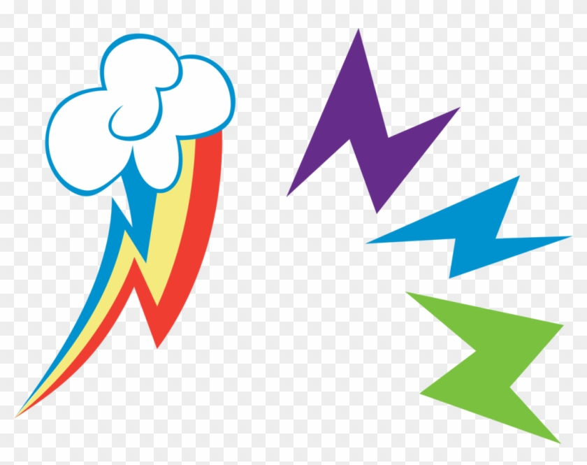 Paint Brush Clipart Cutie Mark - My Little Pony Rainbow Dash Cutie Mark #1154069