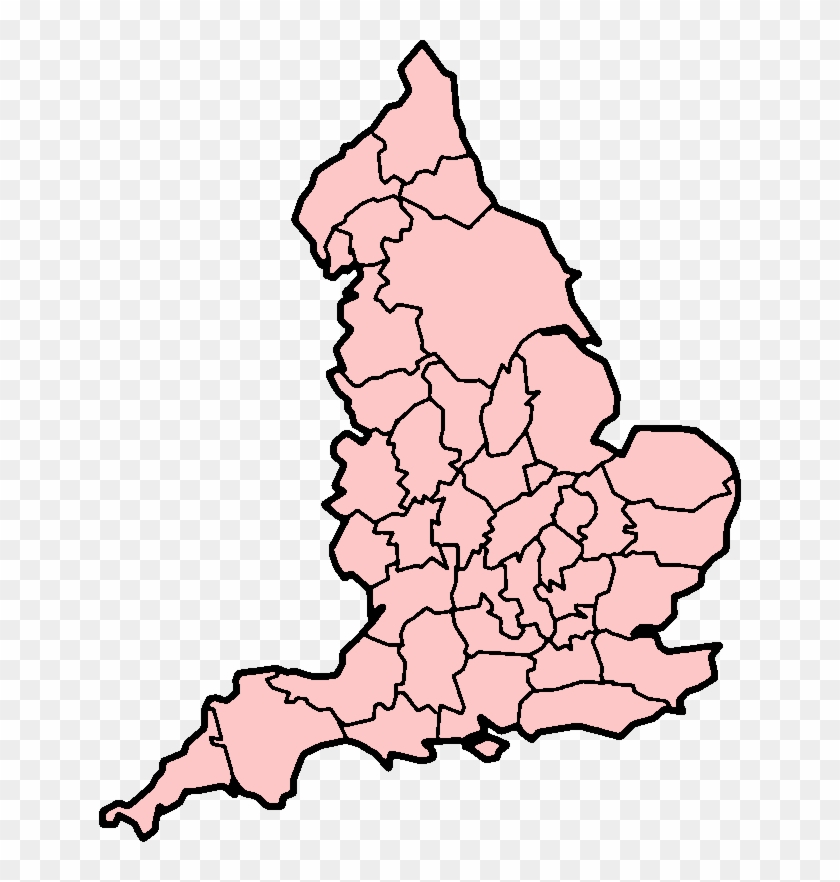 Map Of England Clip Art - England #1154369