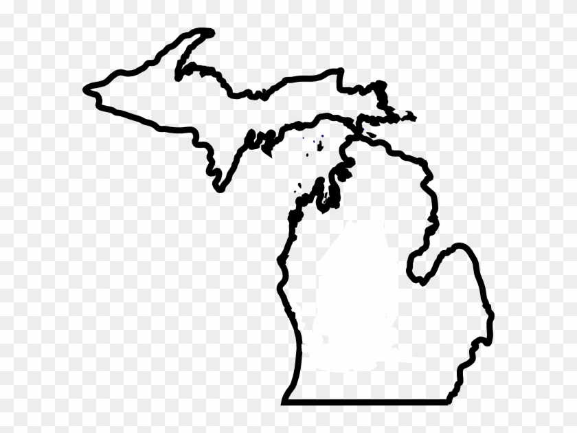 State Of Michigan Outline Tattoo #1154373