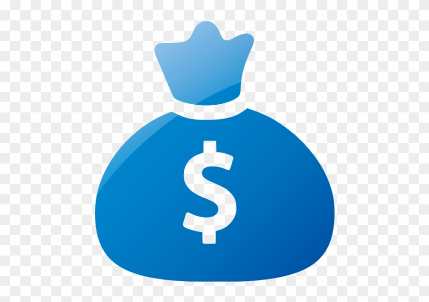 Информация Dollar Sign Icon Blue Png - Money Bag Icon Png #1154636