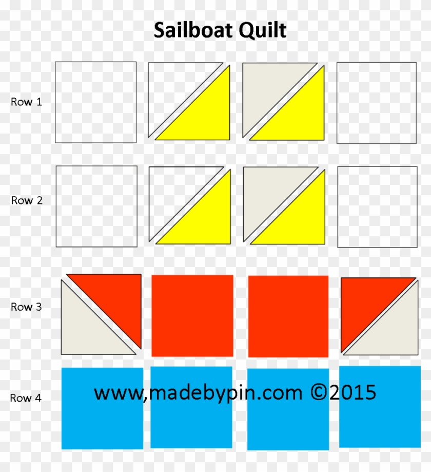Piecing Instructions For Sailboat Quilt - Sailboat #1154669