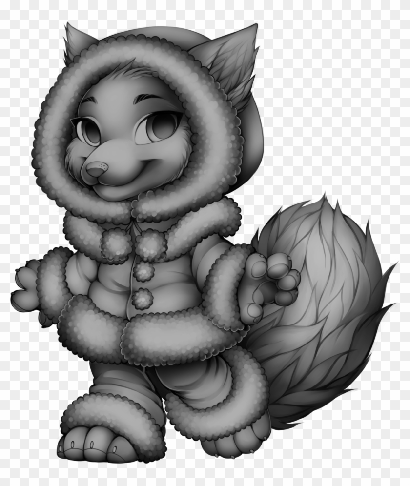 Furvilla Tigereye Peak Fluffy Coat Fox - Base Fox #1154741