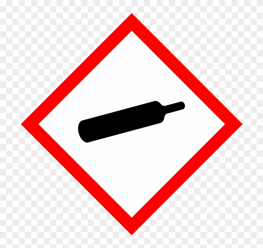 724px Ghs Pictogram Bottle - Ghs Gas Cylinder Pictogram #1154932