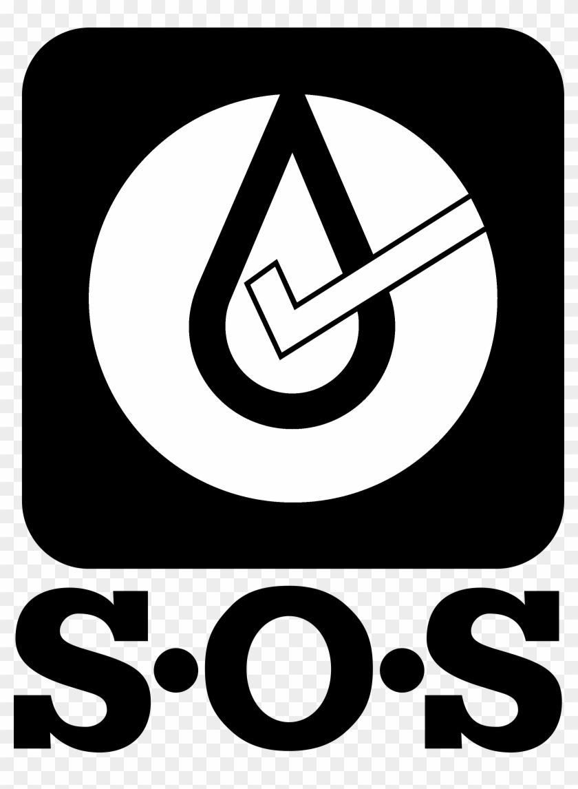 Caterpillar Sos Logo Black And White - Sos #1155074