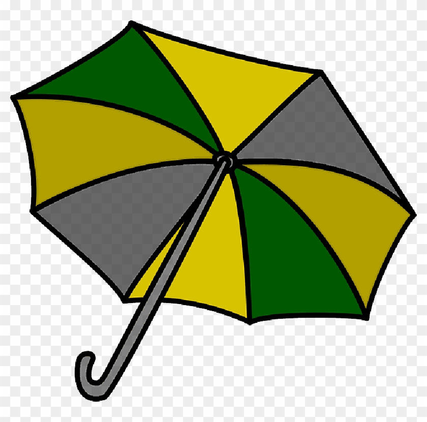 Outline, Umbrella, Drawing, Beach, Sun, Cartoon, Tools - Umbrella Clip Art #1155277