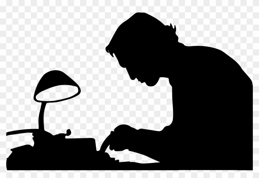 Man Silhouette Clip Art Png For Kids - Man Typing Silhouette #1155317