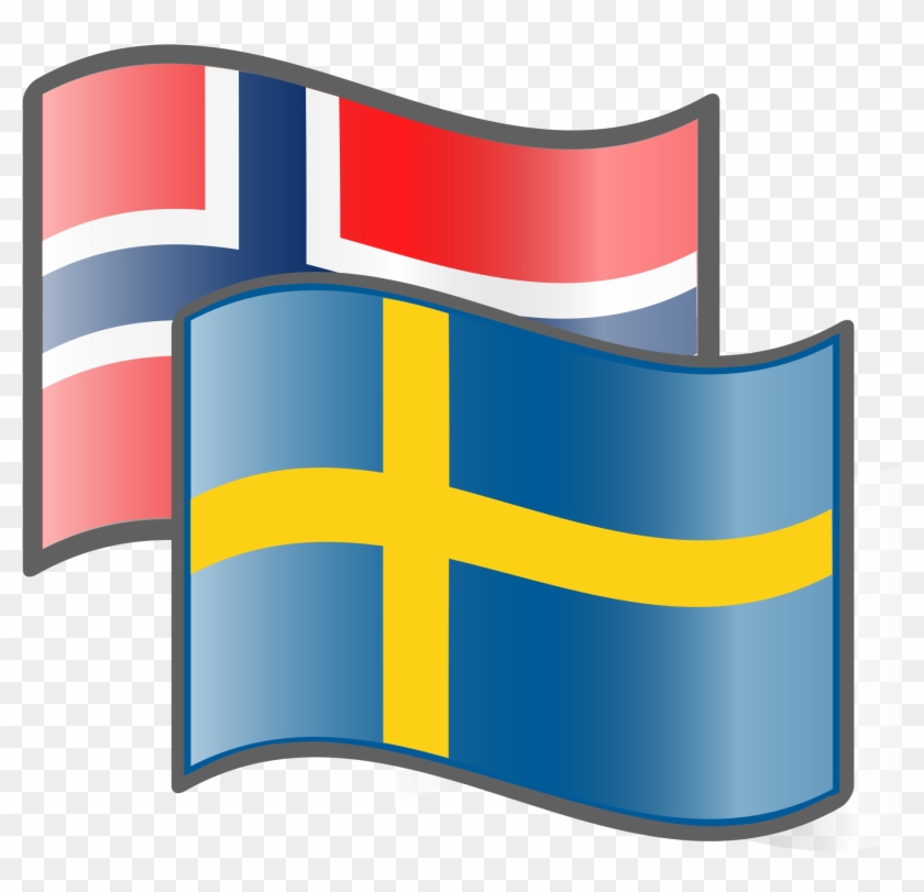 Open - Norway Sweden Flag Png #1155340