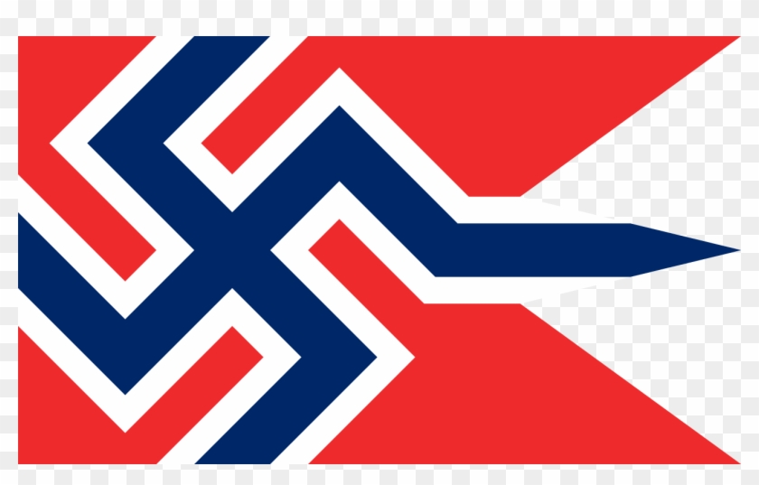 Oca State/war Version Of The Alternate, Facist Norway - Alternate Norway Flag #1155372