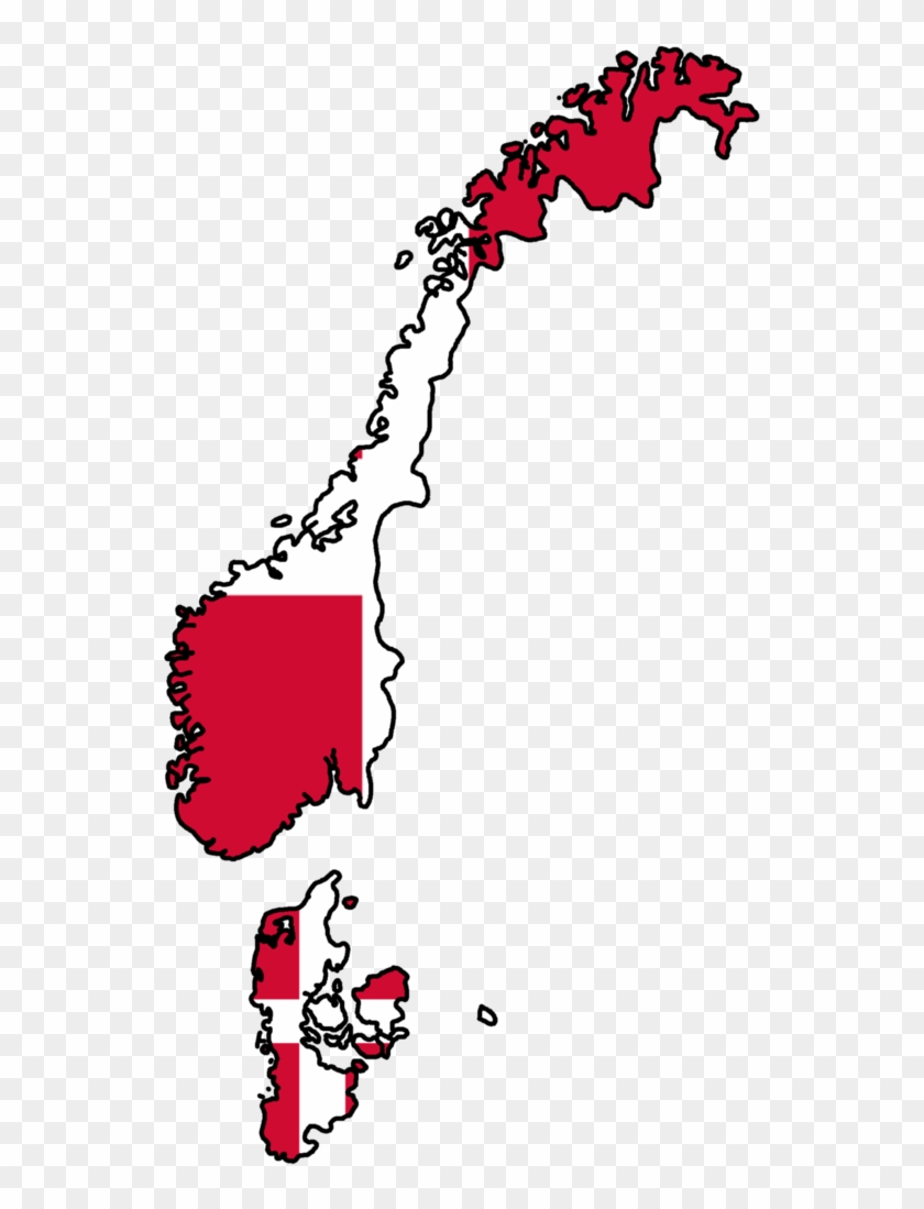 Greater Denmark Flag Map By Generalhelghast - Greater Denmark Map #1155383