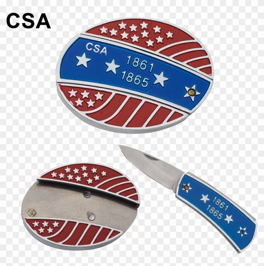 Tiger Tactical Csa Confederate Stars And Stripes Hidden - Stripes Hidden Knife Belt Buckle #1155578