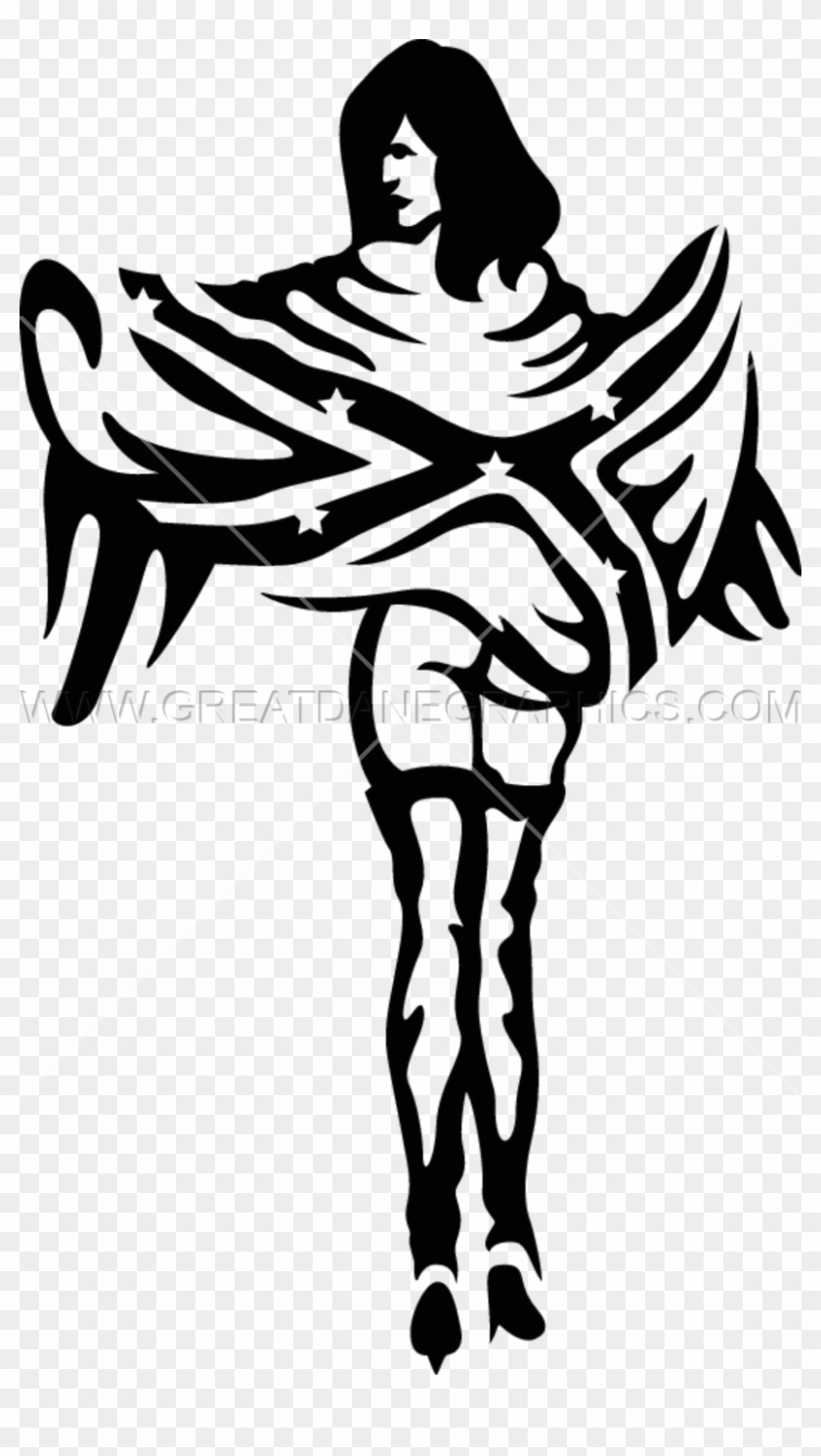 Confederate Girl - Illustration #1155602