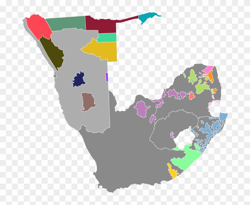 Map Of South Africa And South West Africa - South Africa Map #1155604