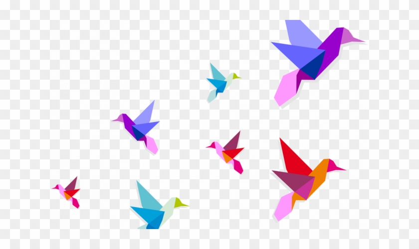 Flying Bird Png Image - Birds Flying Origami Png #1155633