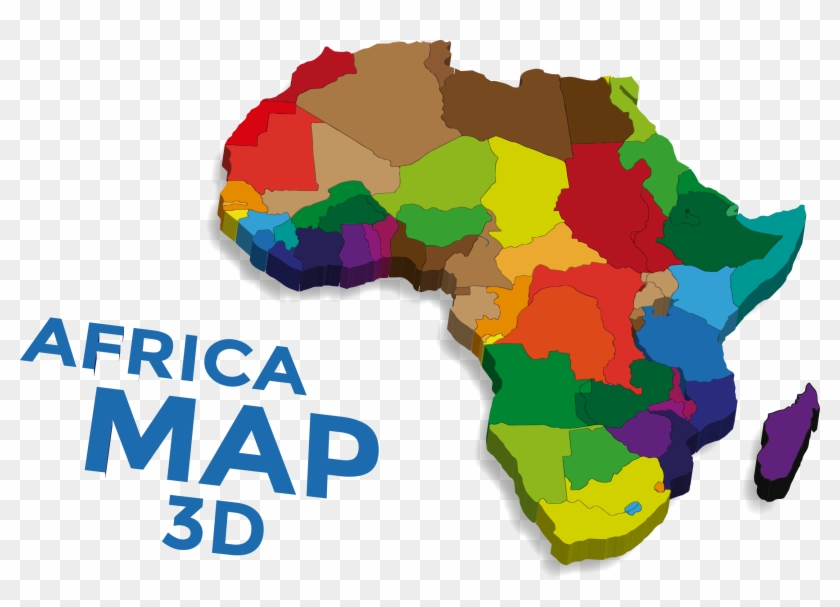 Africa Vector Map Euclidean Vector - Vector Graphics #1155644
