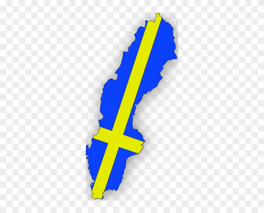 Free Vector Sweden Flag In Sweden Map Clip Art - Sweden Clipart #1155763
