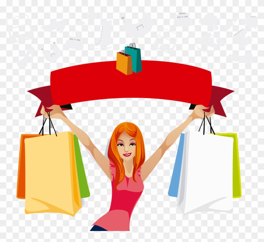 Online Shopping Bag Woman Gift - Shopping Day #1155856