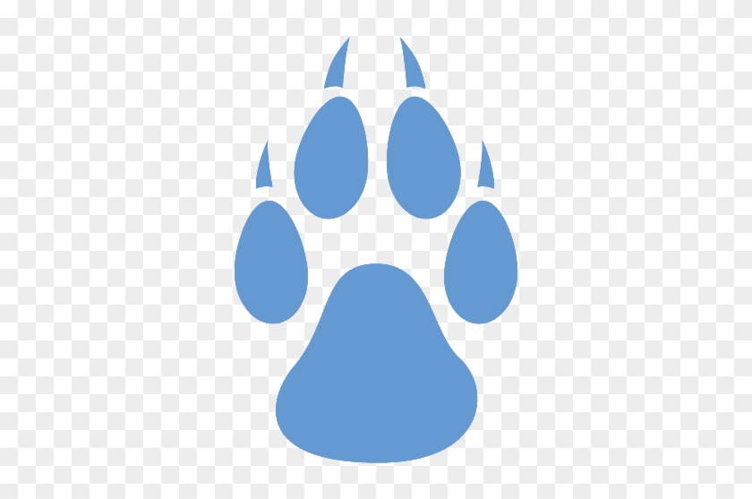 Wolf Paw Print Png For Kids - Blue Wolf Paw Print #1156123