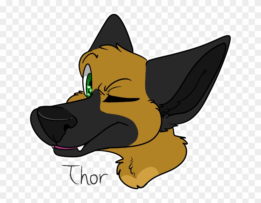 [g] Thor Headshot Badge - Cartoon #1156149