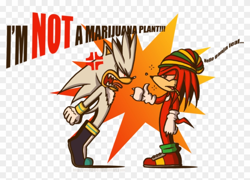 Hello Ganja Leaf By Fox-pop - Silver The Hedgehog Marijuana #1156204
