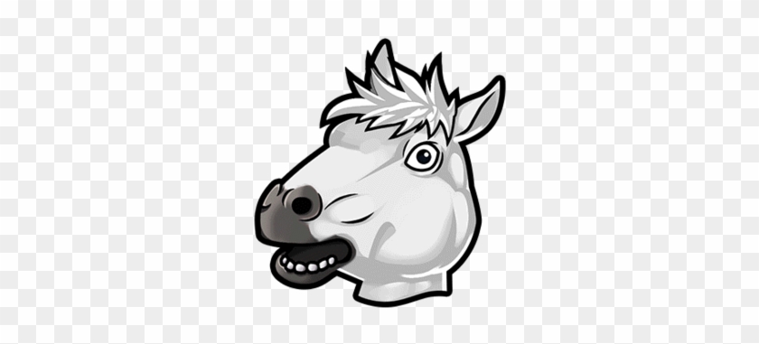 Gear-white Horse Headdress Render - Cartoon #1156351