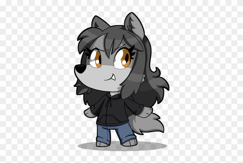 Chibi Wolf Star By Silvishinystar - Cartoon #1156439