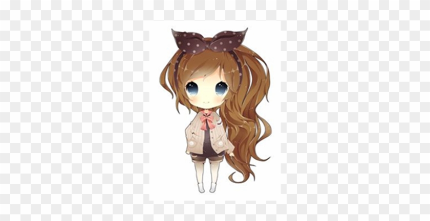 Chibi Wolf Girl Roblox Download Anime Chibi Girl With Brown Hair Free Transparent Png Clipart Images Download - roblox girl no face brown hair