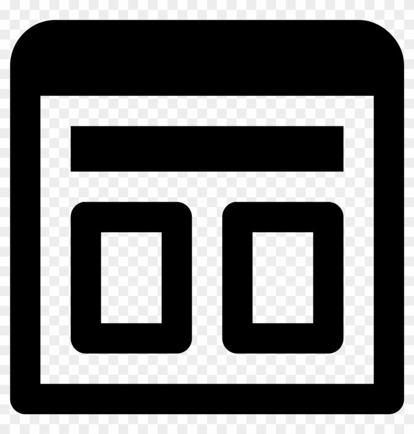This Particular Icon Is Compromised Of Multiple Rectangles - Шаблон Иконка #1156570