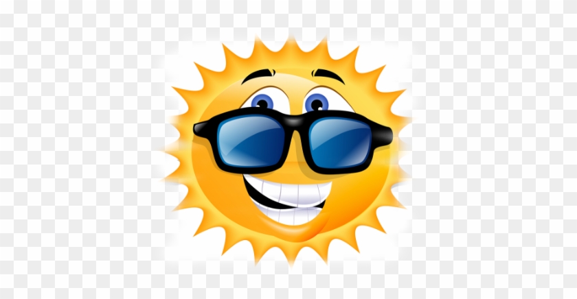 - Usměvavé Sluníčko - Cartoon Sun With Sunglasses #1156571