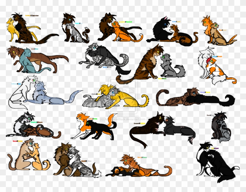 Warrior Cats Squirrelflight Coloring Pages All Warrior Cat Couples Free Transparent Png Clipart Images Download