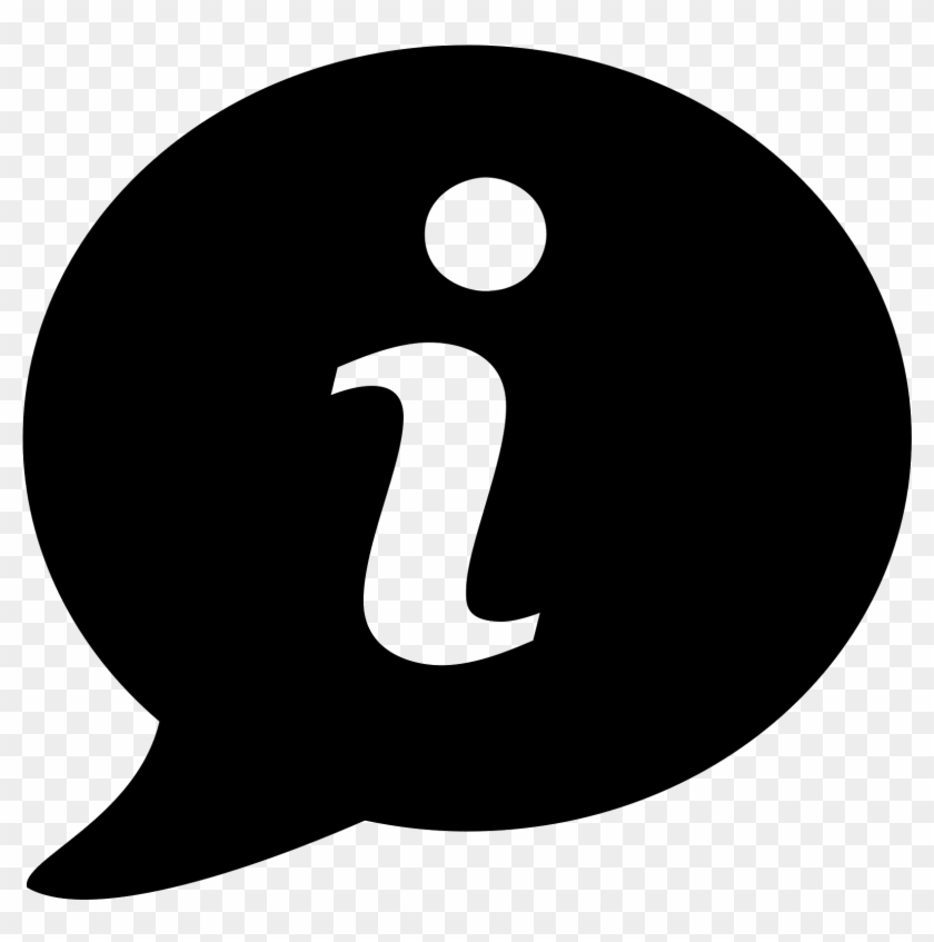 It Is A Speech Bubble With The Letter "i" In The - Icon Png #1156856