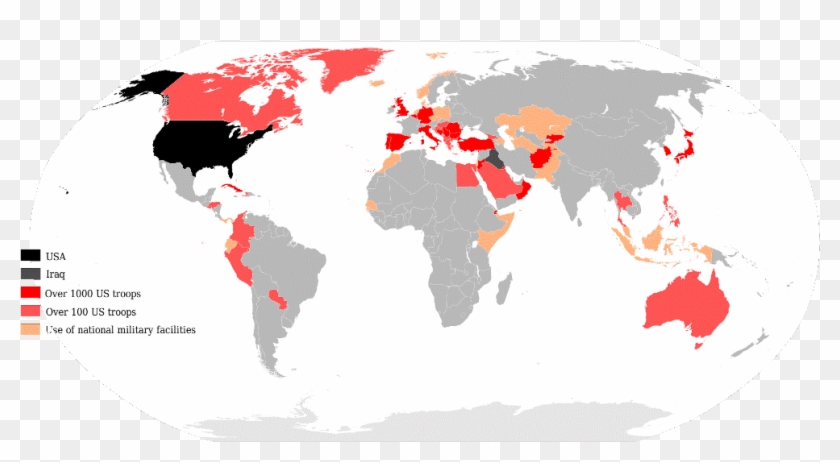 Us Military Presence Map - 2014 Fifa World Cup #1156951