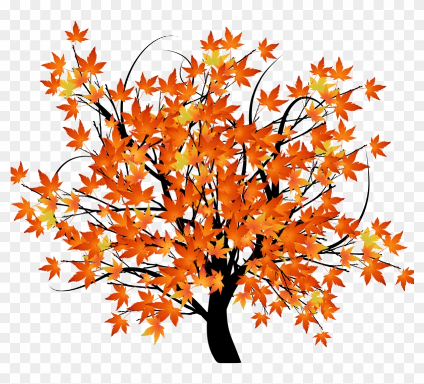 Autumn Leaf Color Tree Maple - New Arrival Beautiful Maple Trees Print 2-piece Cross #1157212