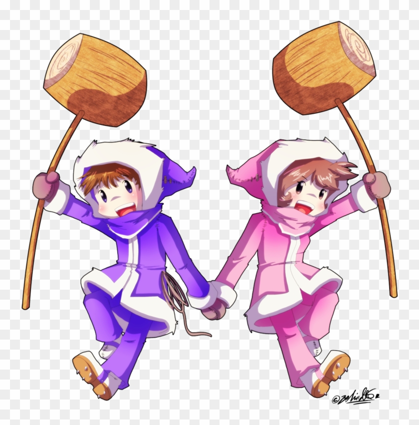 Teamwork By Tamarinfrog - Ice Climbers Popo And Nana #1157232