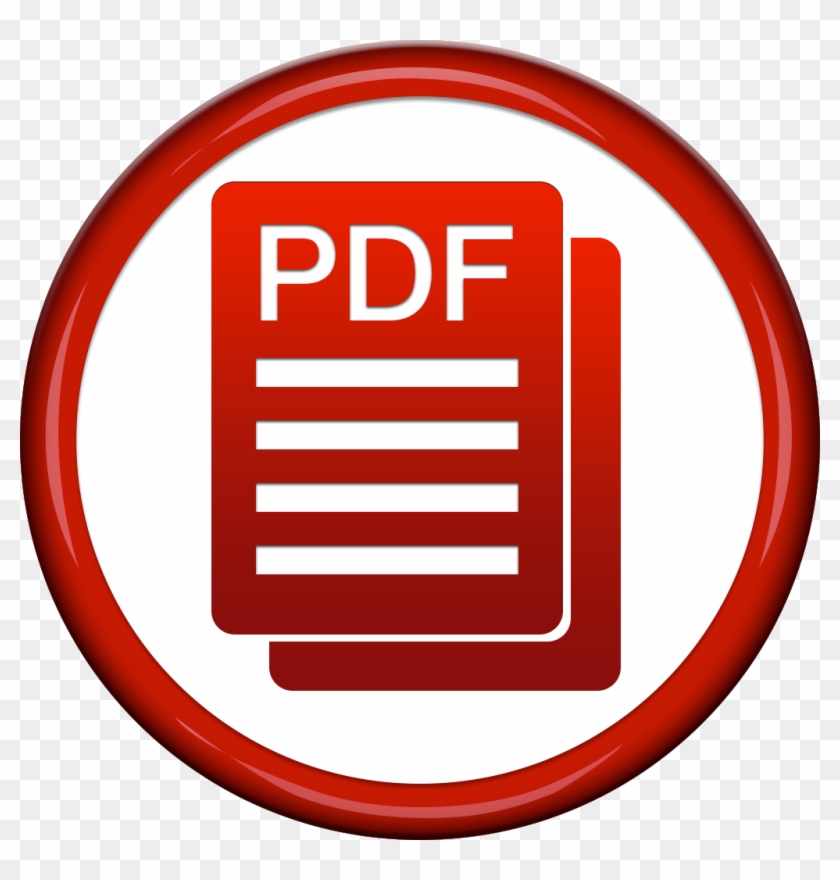 Red Circle With Pdf Icon Png - Circle #1157329