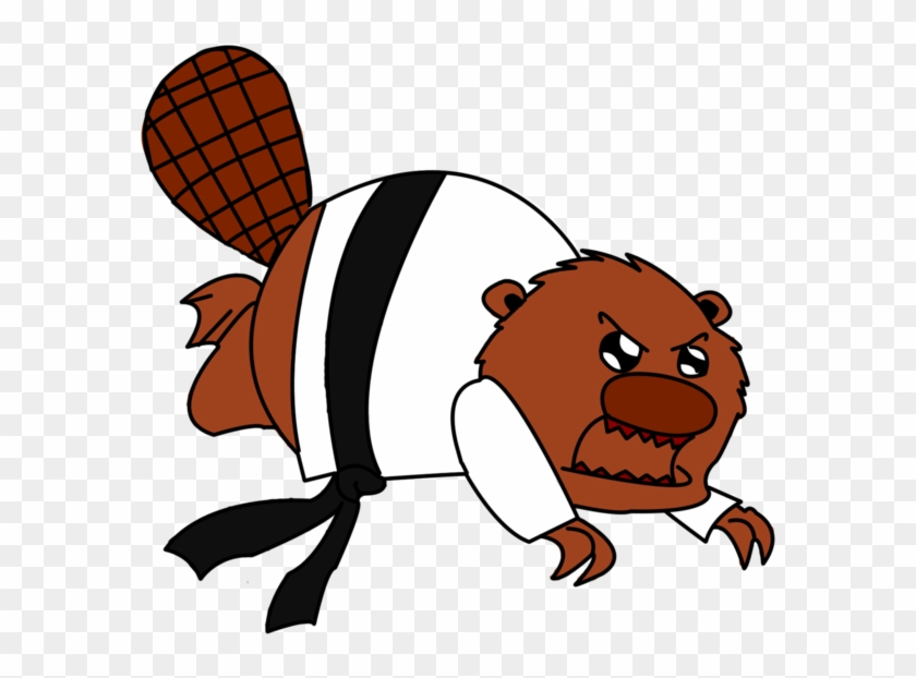 Karate Beaver By Drawsomethingnice - Cartoon #1157339