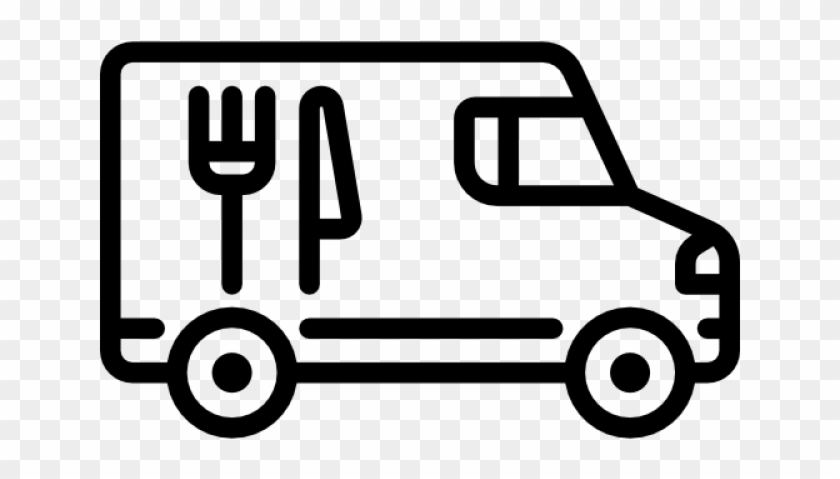 Delivery Clipart - Food Delivery Van Icon #1157374